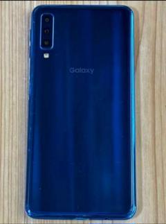 【美品】Samsung Galaxy A7 青色 ★ギャラクシー Galaxy A SM-A750C A7 64GB SIMフリー 楽天版 中古 スマホ
