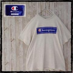 美品 チャンピオン Champion グレー Tシャツ LL サイズ ロゴ T