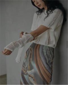 トップス Ameri VINTAGE GLOVE SET KNIT TOP Ameri（アメリ）の「GLOVE SET KNIT TOP（ニット/セーター