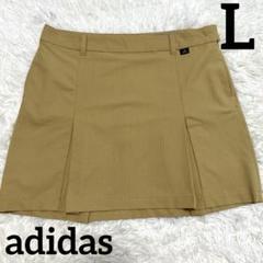 adidas ゴルフスカート　L ベージュ　プリーツ