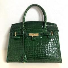 希少 CARINE リアルクロコダイル トートバッグ ハンドバッグ