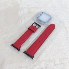 赤いレザーバンド 38/40/41mm アップルウォッチ ベルト