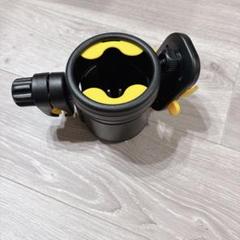 匿名配送❣️ベビーカードリンクホルダー スマホ収納可能　カップホルダー　イエロー