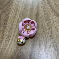 7/26限りSALE　お祭り　ピンクヘアアクセサリー つまみ細工　七五三　和装
