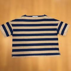未使用　DRESSTERIOR 日本製 ボーダーウォッシャブルコットンカットソー 未使用 DRESSTERIOR 日本製 ボーダーウォッシャブルコットン