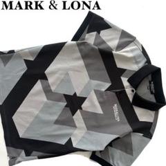 MARK&LONA マークアンドロナ 星 総柄 ポロシャツ メンズ コード