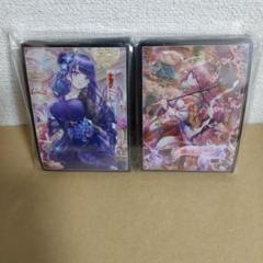 原神　八重神子　都　雷電将軍　ドレス　カード　スリーブ　2種セット