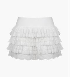 ROUGHNECK tutu pantsフリル ミニスカート 新品未開封 ROUGHNECK Lace Tutu Pants Skirt White - メルカリ
