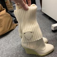 GUCCIロングニットブーツ