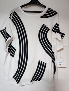 センソユニコ　慈雨　デザインTシャツ 新品センソユニコ慈雨淡いブルーに水玉模様 半袖Tシャツ - メルカリ