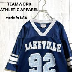 USA製　TEAM WORK　ATHLETIC APPREL メッシュシャツ