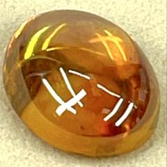 宝石ルース 【私史上2ピース目オーバルカボション！】宝石質の天然スファレライト鑑 宝石ルース 【私史上2ピース目オーバルカボション！】宝石質の