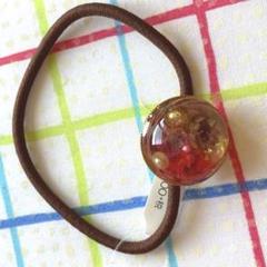 ハンドメイド　ドライフラワー　ヘアゴム　アクセサリー