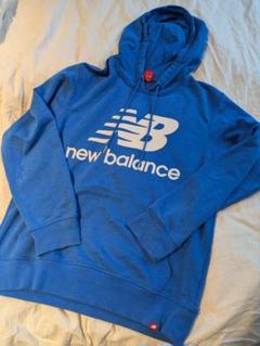 new balance フード付きパーカー M 青のサムネイル