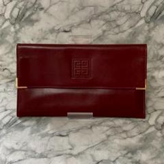 GIVENCHYジバンシーエナメルパテントレザーワインレッド長財布 未使用/廃盤】GIVENCHY ジバンシー ビンテージ 二つ折り長財布