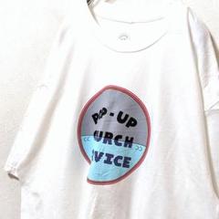 サムシングインザウォーターポップアップチャーチサービス Tシャツ 白XL古着