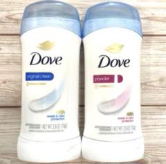 【2本】DOVE ダヴ デオドラント オリジナルクリーン パウダー 制汗剤