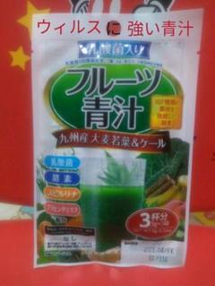乳酸菌入り フルーツ青汁 九州産大麦若葉 & ケール プラセンタフルーティー青汁