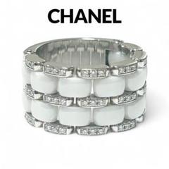 CHANEL 指輪　T53 13号　ウルトララージ　ホワイトゴールド　セラミック CHANEL 指輪 T53 13号 ウルトララージ ホワイトゴールド