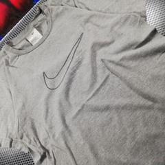 NIKE 半袖 Tシャツ スウォッシュロゴ グレー 灰色 デカロゴ ナイキ M
