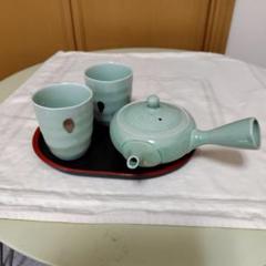 2447 茶道具 皆具 飛青磁 鼓形 横山瑞祥作 2447 茶道具 皆具 飛青磁 鼓形 横山瑞祥作 - メルカリ