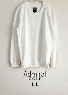 Admiral アドミラルゴルフ 長袖 ニット メンズ LL オフホワイト Admiral アドミラルゴルフ 長袖 ニット メンズ LL オフホワイト