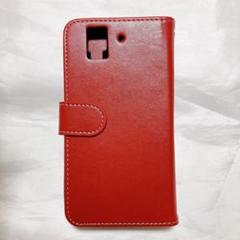 ⭐️ ARROWS NX F-02H ケース 手帳型 レッド 財布