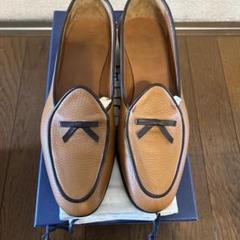 高級EDHEN MILANO エデンミラノ ベージュ ローファー メンズ 高級EDHEN MILANO エデンミラノ ベージュ ローファー メンズ - 靴