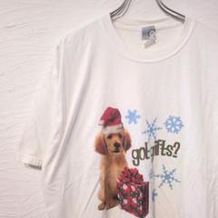 00年代　犬Tシャツ　アニマル　古着　ドッグ　ゴールデンレトリバー
