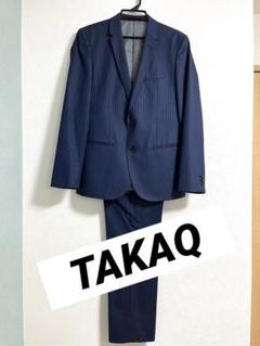 【美品・パンツ2本】タカキュー セットアップ スーツ ネイビー ストライプ Y5 楽天市場】ネイビー ストライプ（ブランドタカキュー）（スーツ