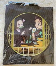 鬼滅の刃 カバン バック 黒 ブラック チャック付き