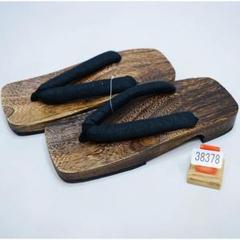 桐下駄 焼き 男性用 LL 3L 28/29cm 鼻緒は黒無地 NO38378のサムネイル