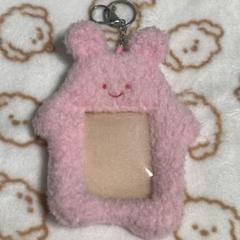 トレカケース うさぎ ピンク ふわふわ もこもこ トレカ ボア かわいい ①