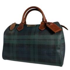 ポロ　ラルフローレン　ボストン　横 約 35 モスグリーン　チェック Ralph Lauren/bag/check/green/ラルフローレン/ボストンバッグ