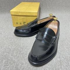 【美品✨】REGAL 黒 ローファー 25.5 箱付き REGAL リーガル 黒ローファー 2177 裏張りあり 25.5センチ