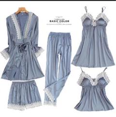 SALE⭐︎新品⭐︎セクシーなルームウェア パジャマ Mサイズ5点セット