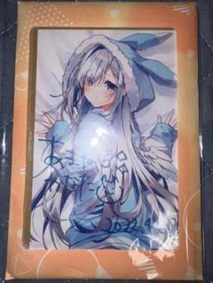 ポストカード　天音かなた 箔押し複製サイン入り おしお先生描き下ろしイラストポストカード 「バーチャルYouTuber ホロライブ 天音かなた 誕生日記念2021 グッズ全部セット」 購入特典 特典のみ）ホロライブ 天音かなた 箔押し複製サイン入りポスト