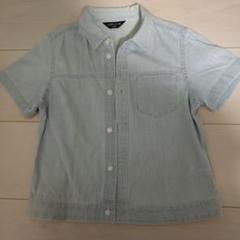 COMME CA ISM 半袖シャツ 110A ライトブルー