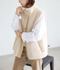 SLOBE IENA　ECOPELボアショートベスト　新品・未使用 2025年最新】イエナ ベスト ボアの人気アイテム - メルカリ