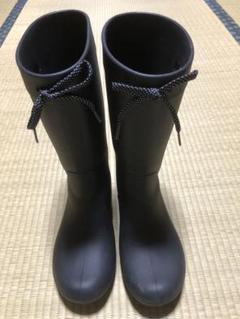 crocs - クロックス crocs レインブーツ ロング丈 ネイビー W8