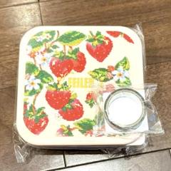 最終お値下げ イマンimaneクラックいちご キャニスター 陶器