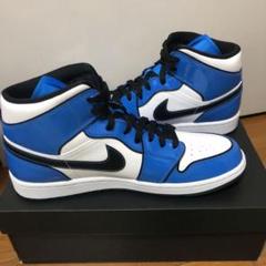 28cm NIKE AIR JORDAN1 MID SIGNAL BLUE