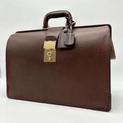 ソメスサドル ダレスバッグ レザー ブラウン ドクターズ ゴールド金具 チャーム
