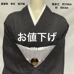 紬単衣（単衣塩沢 - 紬） - 紬