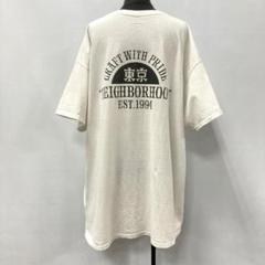 ネイバーフッド Tシャツ グレー M バックプリント 両面プリント