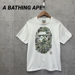 A BATHING APE Tシャツ 25周年 プリント メンズ オフホワイト