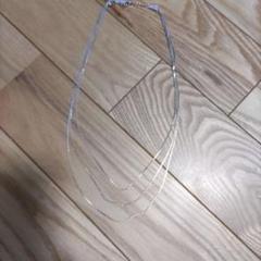 三重チェーンネックレス シルバー