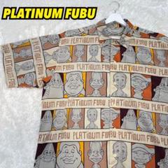 プラティナムフブ シャツ bboy ✨希少✨PLATINUM FUBU 半袖シャツ サイズXL 総柄 B系 - メルカリ
