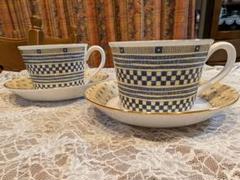 【希少.廃盤】WEDG WOOD ウエッジウッド　サムライ　茶器6客　新品未使用 希少・廃盤品】ウェッジウッド サムライ カフェセット WEDGWOOD