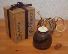 陶若窯 能勢進 古薩摩 文琳写 茄子茶入 残雪 仕覆 紹鴎緞子 茶入 共箱 美品 陶若窯 能勢進 古薩摩 文琳写 茄子茶入 残雪 仕覆 紹鴎緞子 茶入